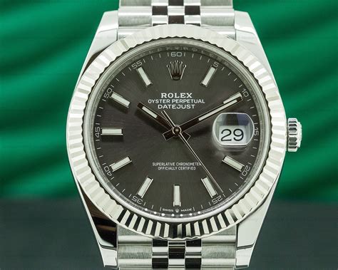 Rolex rhodium dial 126334